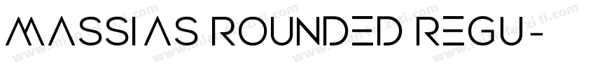 Massias Rounded Regu字体转换